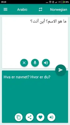 Arabic-Norwegian Translator android App screenshot 1